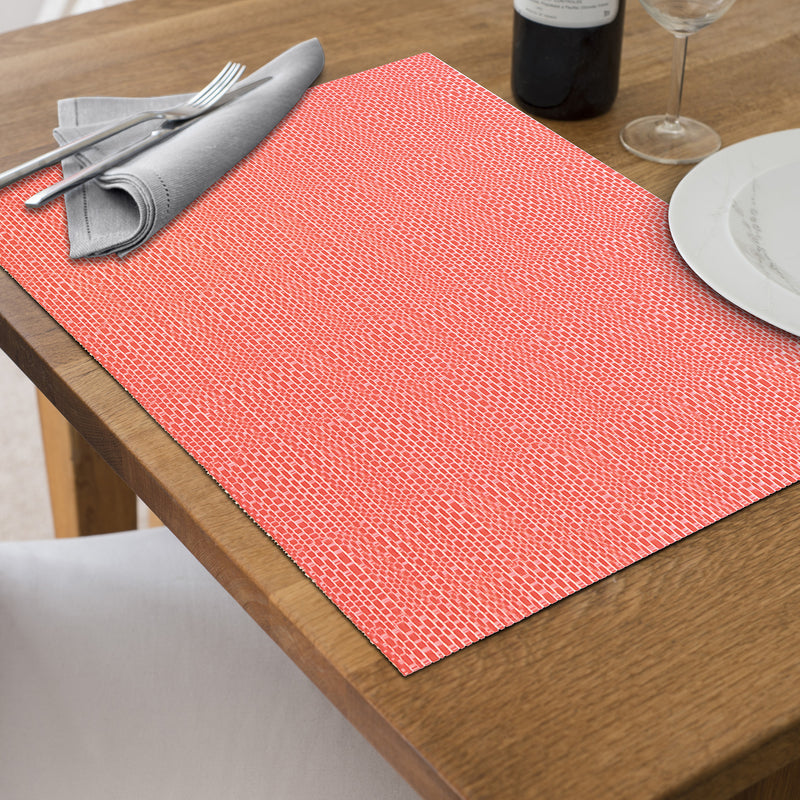 Vinyl Placemat Linen - Set of 12