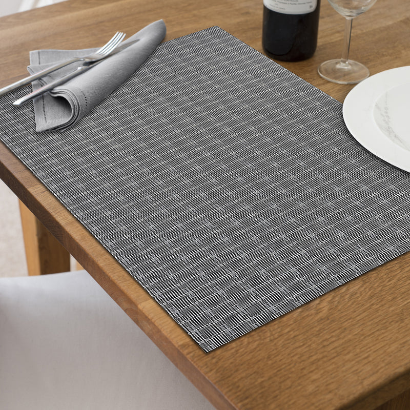 Woven Pvc Placemat Weave Blue - Set of 12