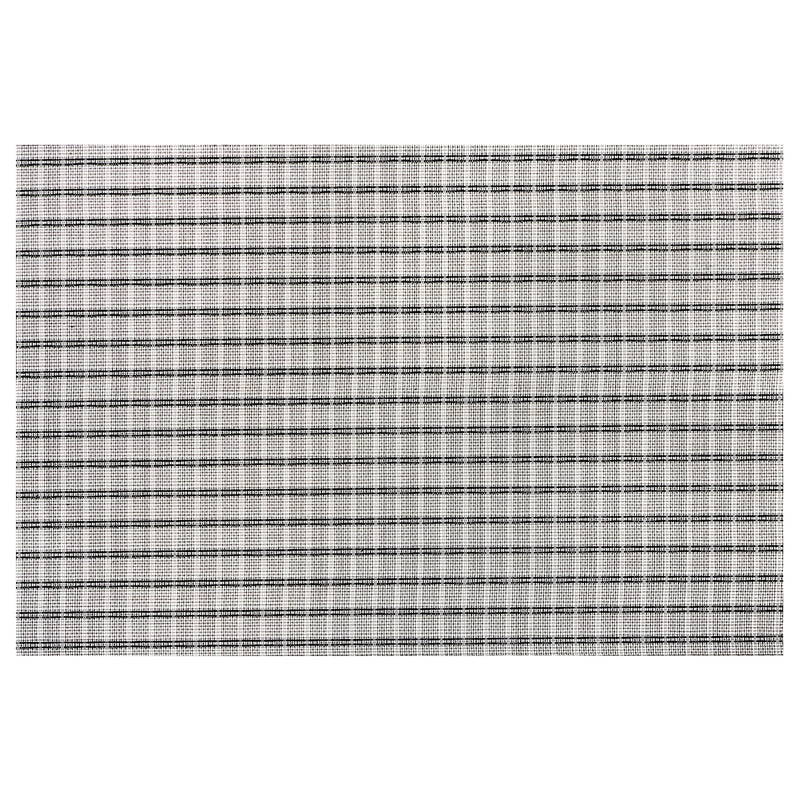 Woven Pvc Placemat Weave White - Set of 12