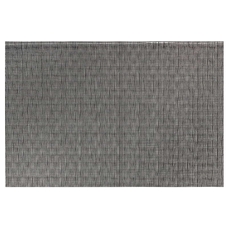 Woven Pvc Placemat Textstyle Grey - Set of 12