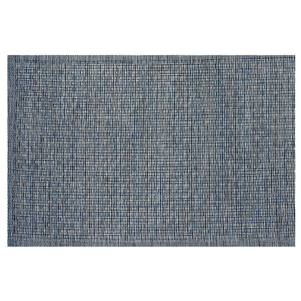 Woven Pvc Placemat With Lurex Blue - Set of 12