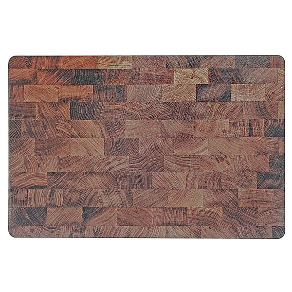 Printed Cork Backed Placemat Wood Brown - Set of 12