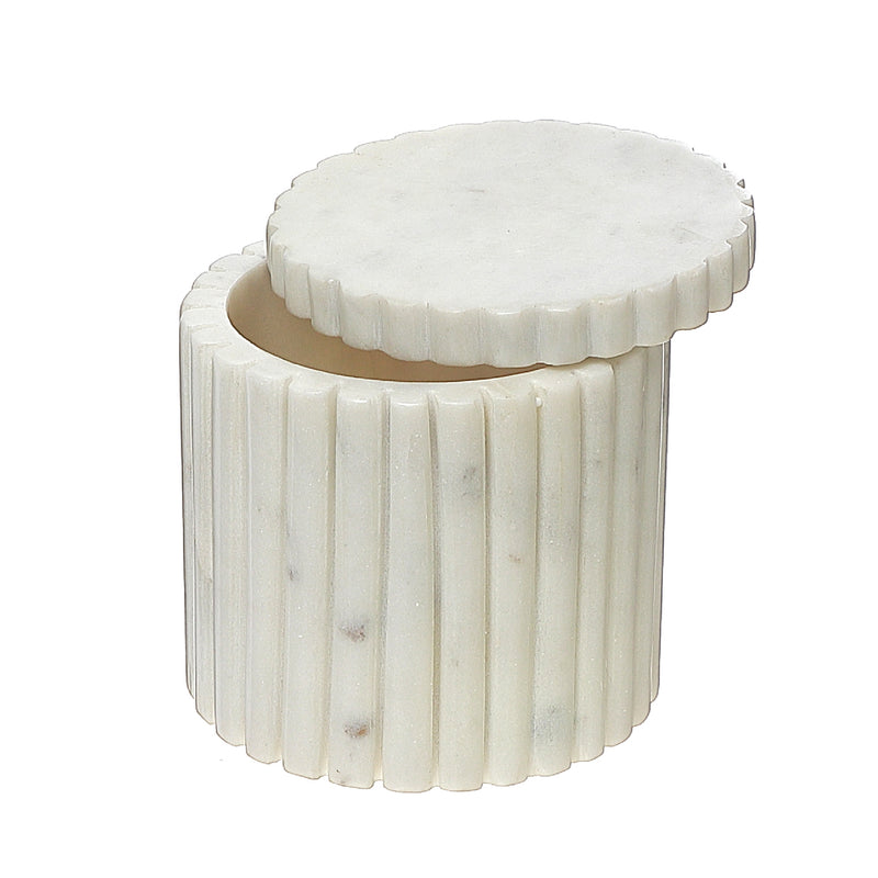 White Marble Canister