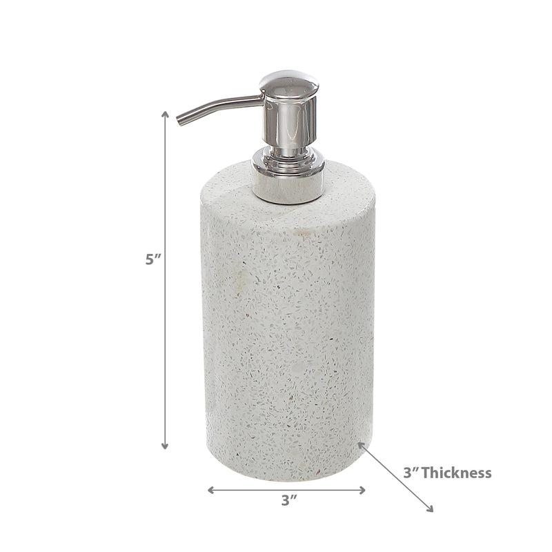 Terrazzo Lotion Dispenser White