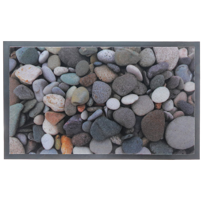 Printed Pvc Mat River Stones 18"X30"