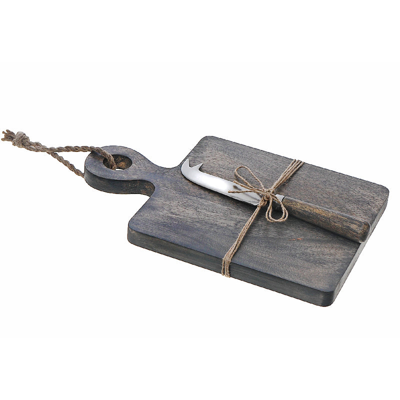 Custom Grey Wash Wood Board With Handle & Spreader