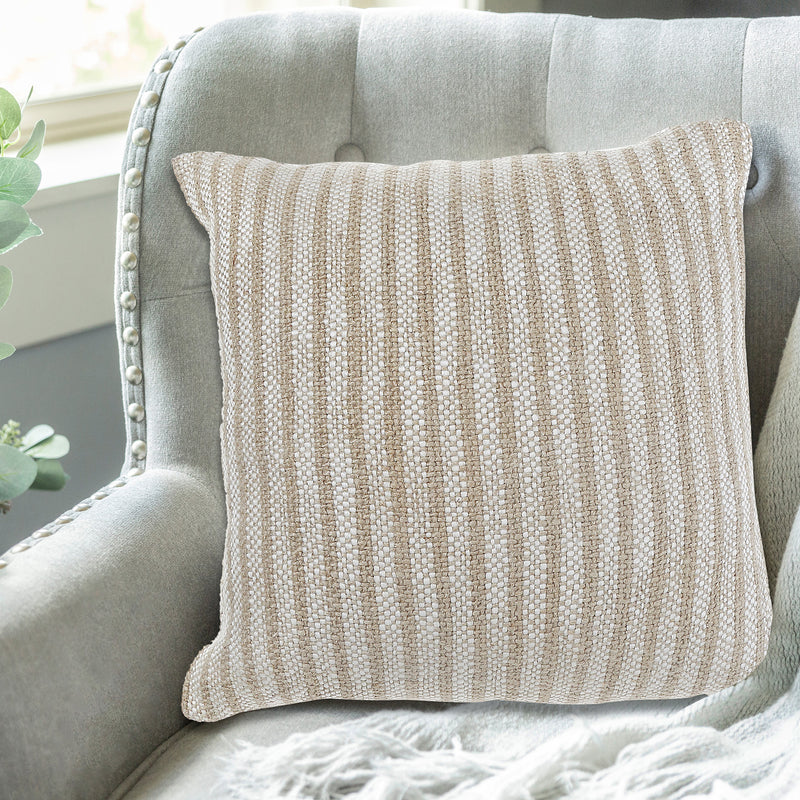 Cotton Linen Natural Yarn Cushion 22 X 22 - Set of 2