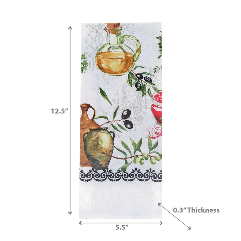 Hand Towel Olives - Set of 6