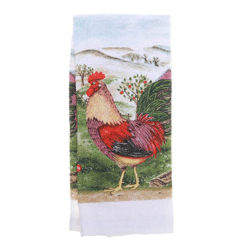 Hand Towel Roosters - Set of 6