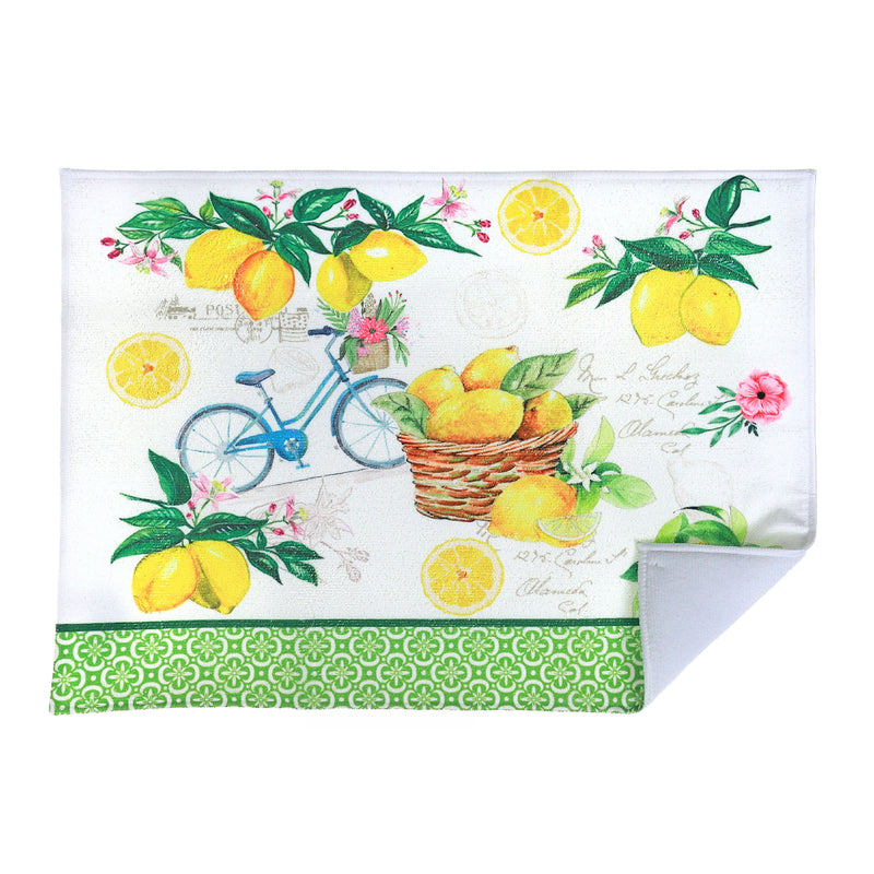 Microfibre Drying Mat Lemon Fruit