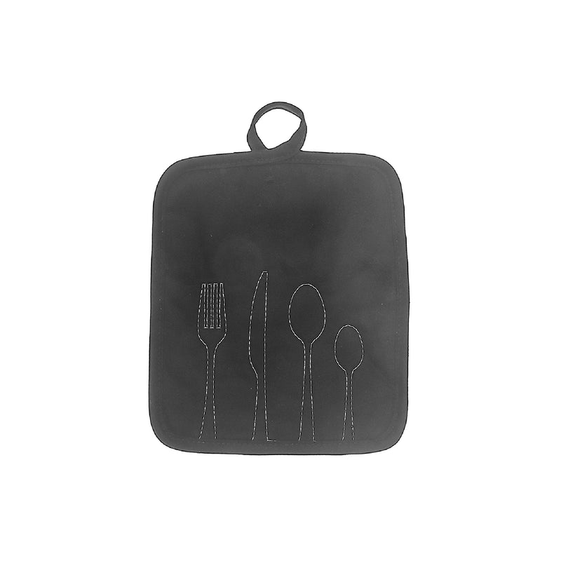 Utensil Front Stitched Pot Holder - Set of 6