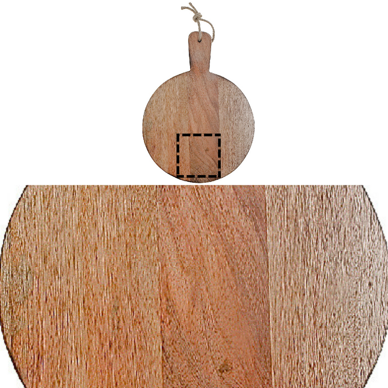 Custom Mango Wood Round Cutting Board