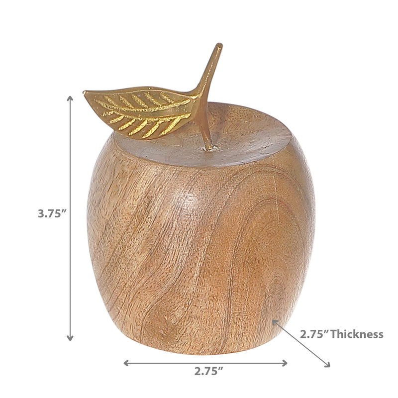 Mango Wood Decorative Apple