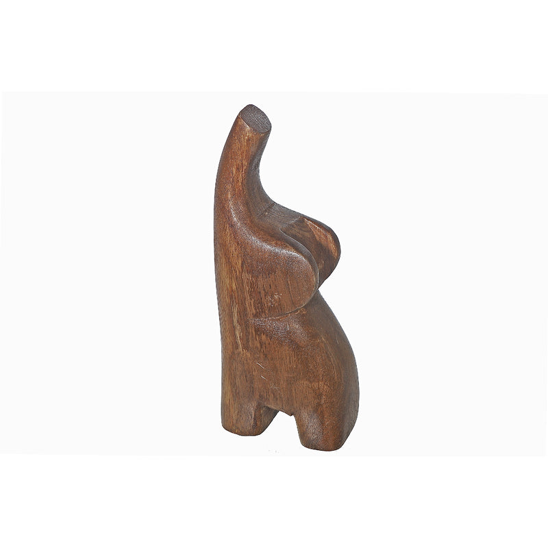 Mango Wood Elephant Decor 8"H Small