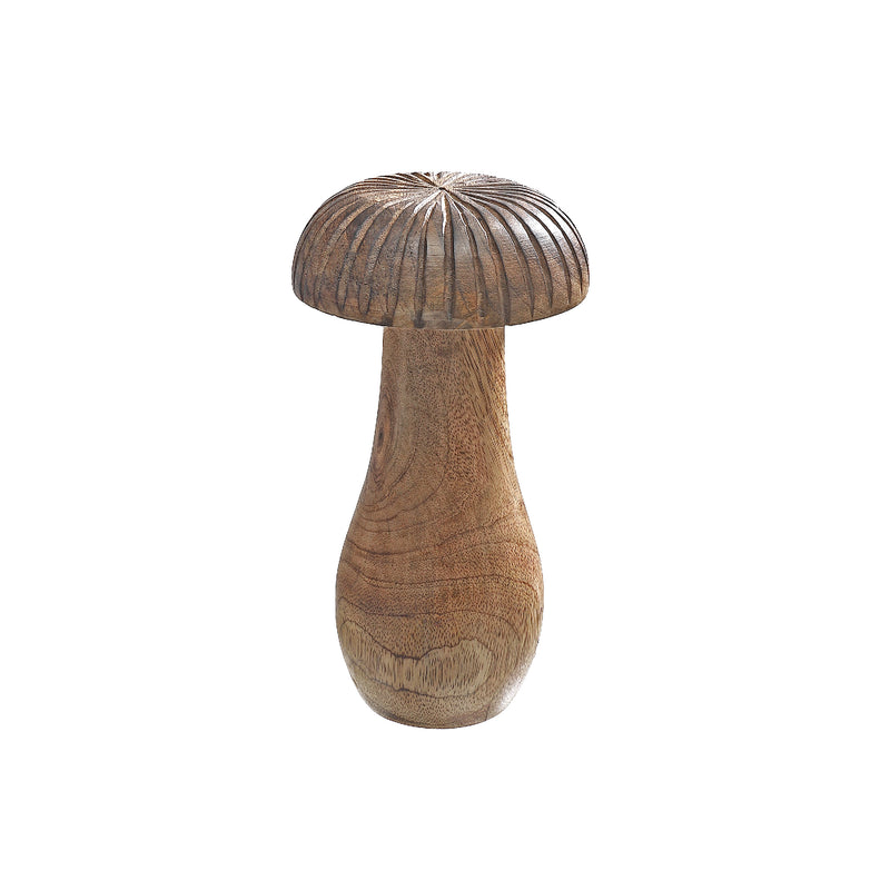 Mango Wooden Craved Decor Mushroom Large