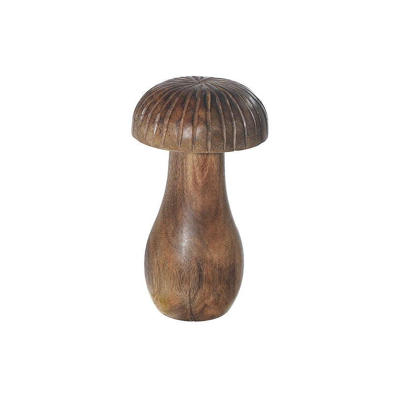 Mango Wooden Craved Decor Mushroom Small