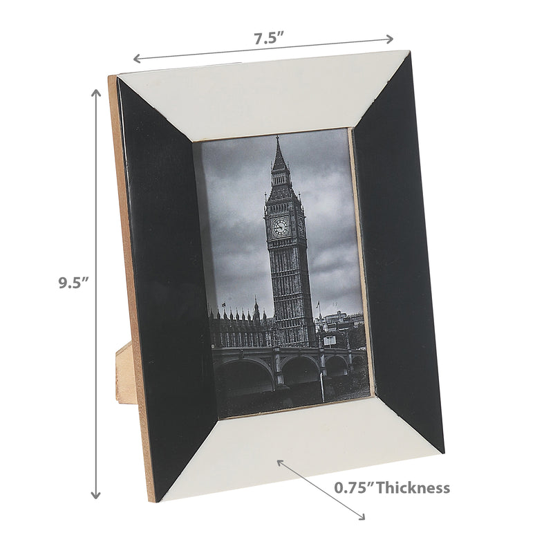 Black & White Inlay Photo Frame