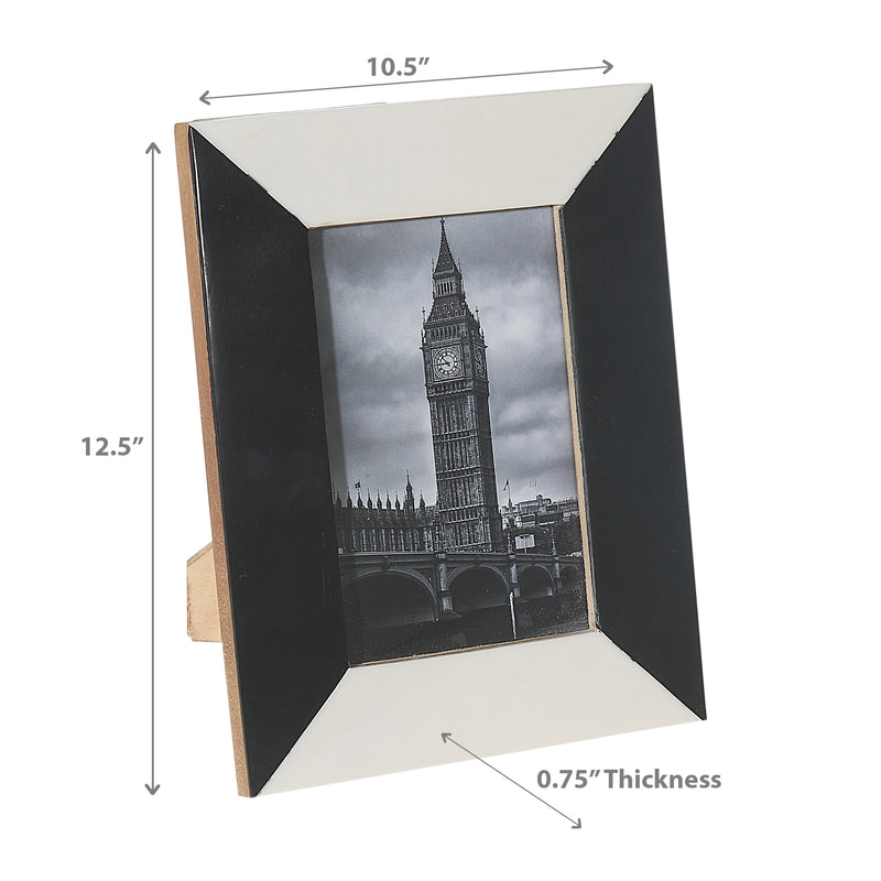 Black & White Inlay Photo Frame