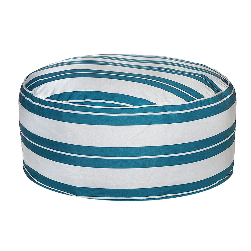 Boston Outdoor Cabana Stripe Inflatable Pouf