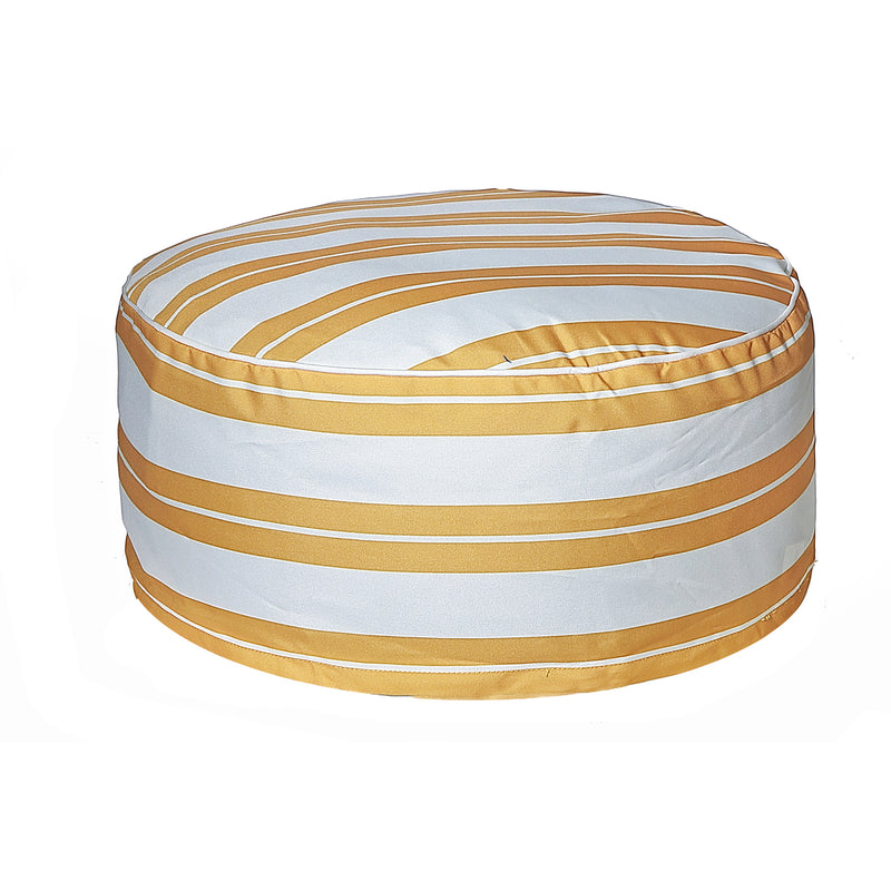 Boston Outdoor Cabana Stripe Inflatable Pouf