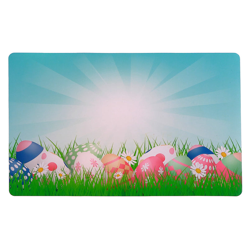 Plastic Placemat Eggs In Grass 11 X 18 - Set of 12