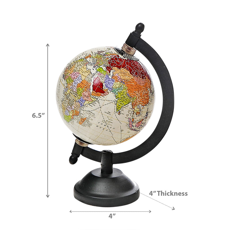 Decorative Ivory Globe With Stand