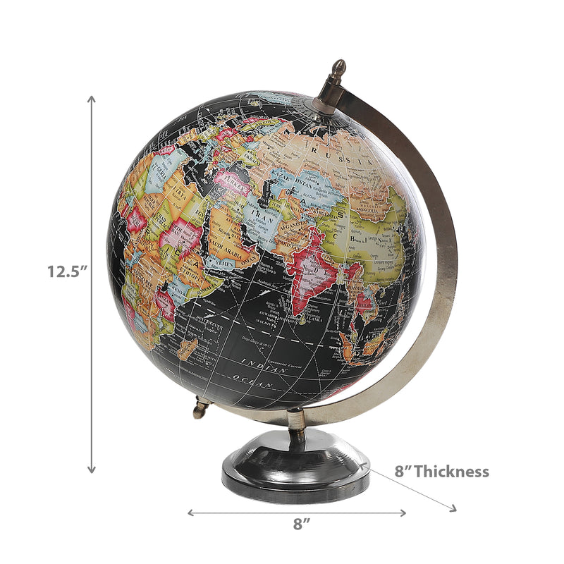 Decorative Black Globe With Stand