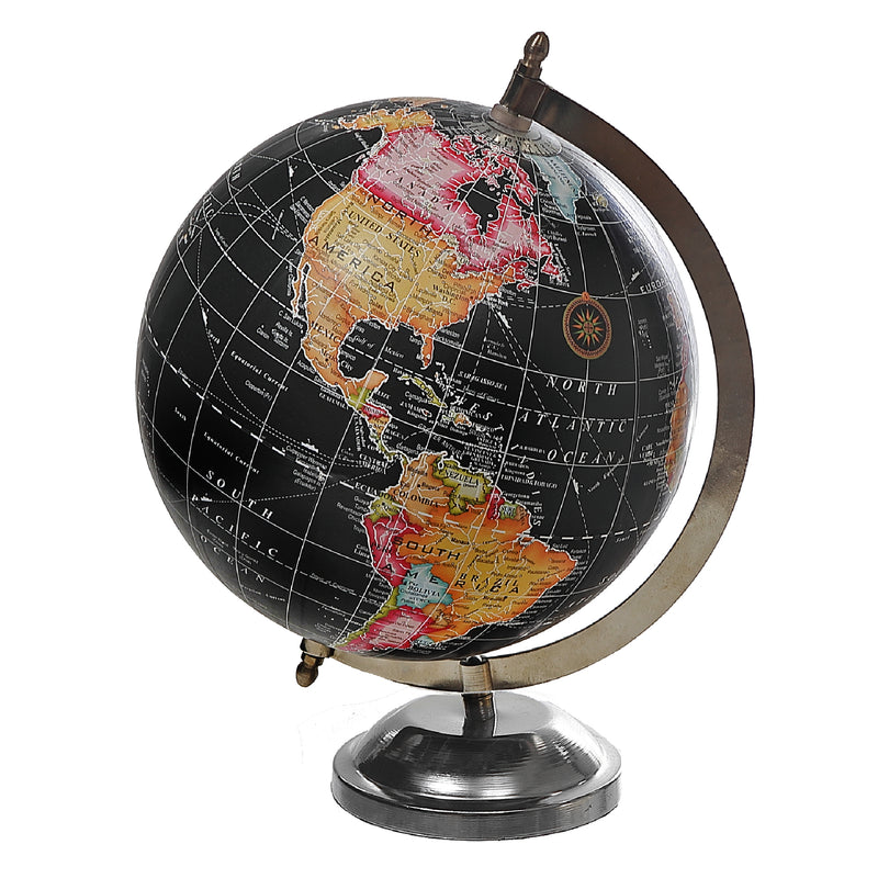 Decorative Black Globe With Stand