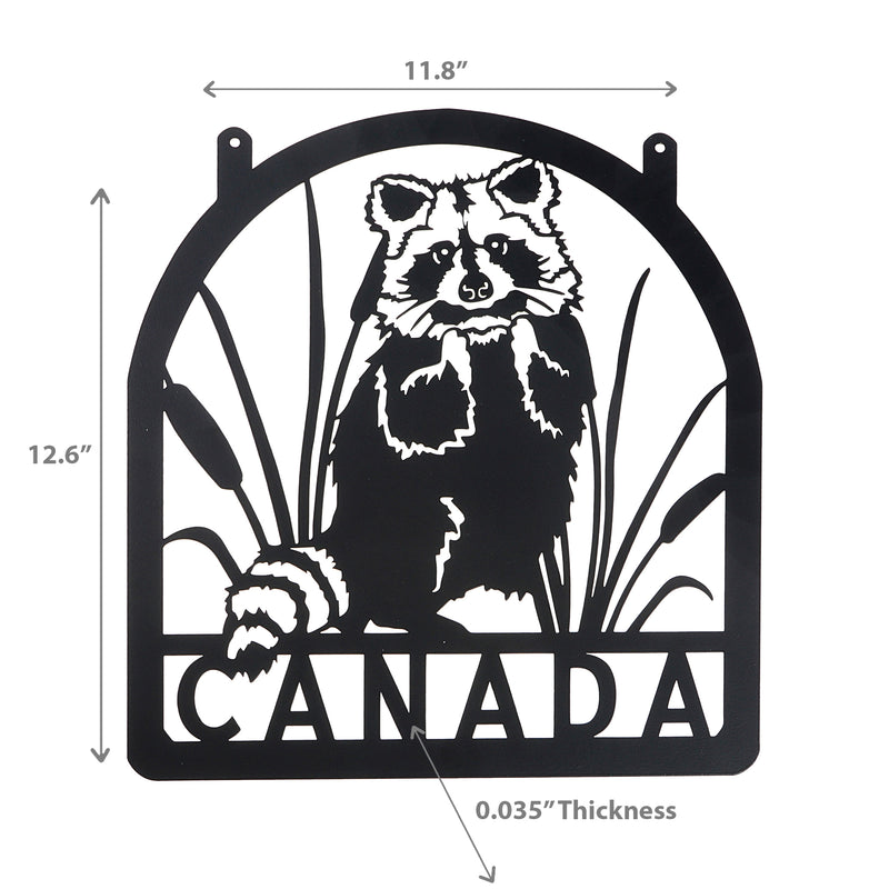 Metal Black Wall Decor Canada Racoon