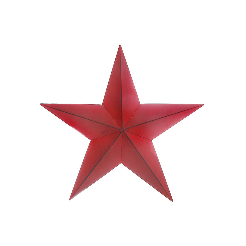 Metal Red Star Wall Decor