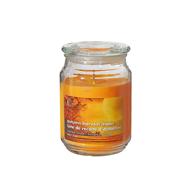 18 Oz Scented Jar With Glass Lid Autumn Harvest Moon - Set of 2