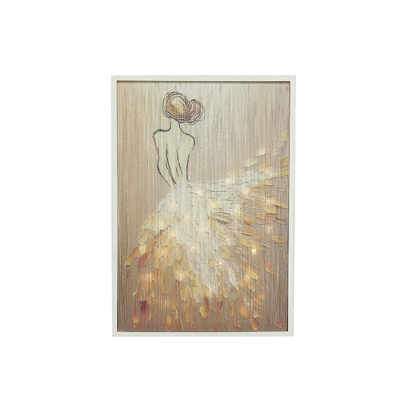 Led Thread Framed Wall Art Glamour Lady