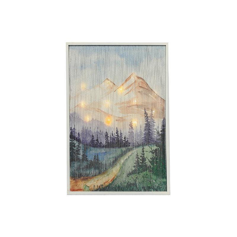 Led Thread Framed Wall Art Moutain Landscape