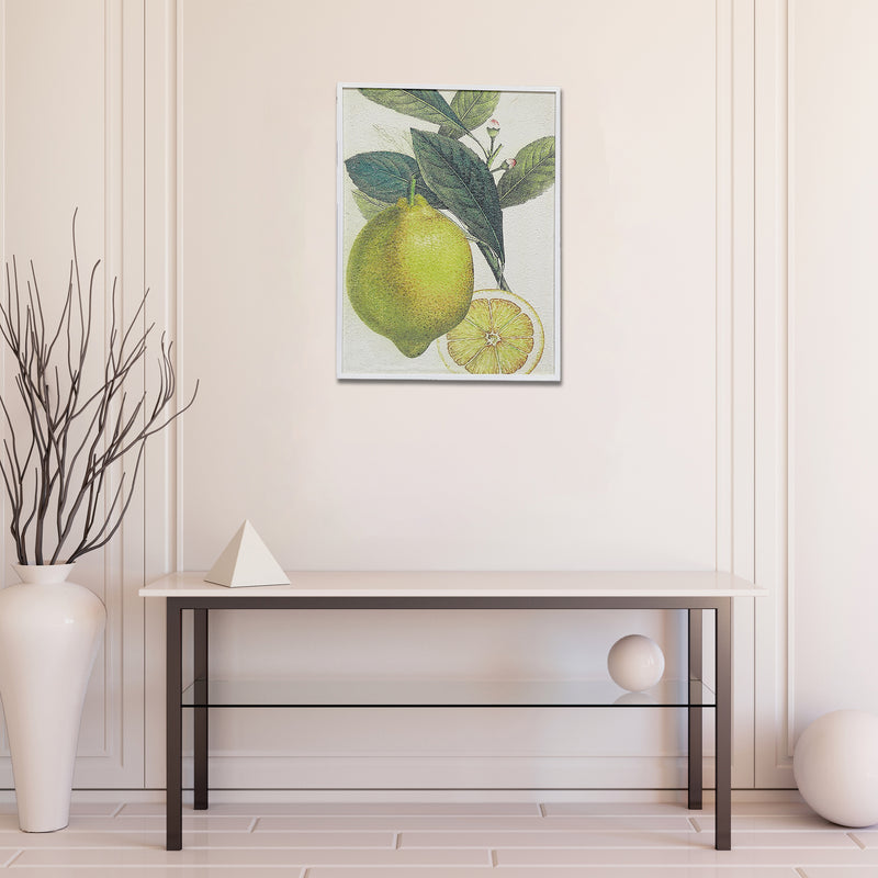 Recycled Paper Framed Wall Art Lemon