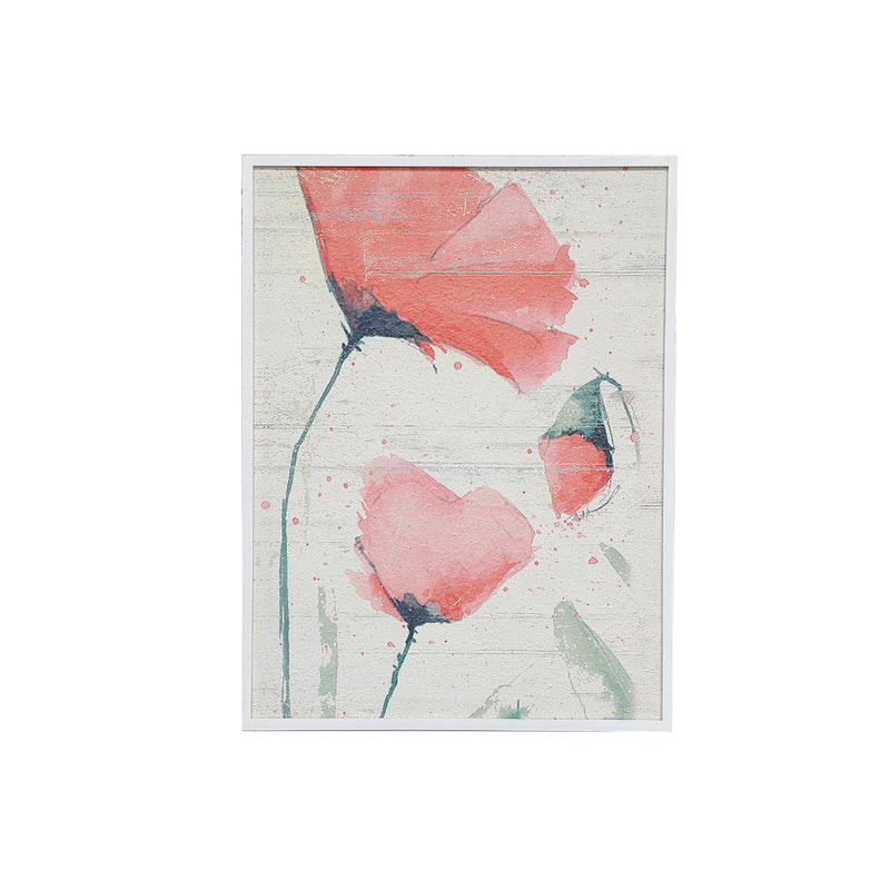 Recycled Paper Framed Wall Art Poppy