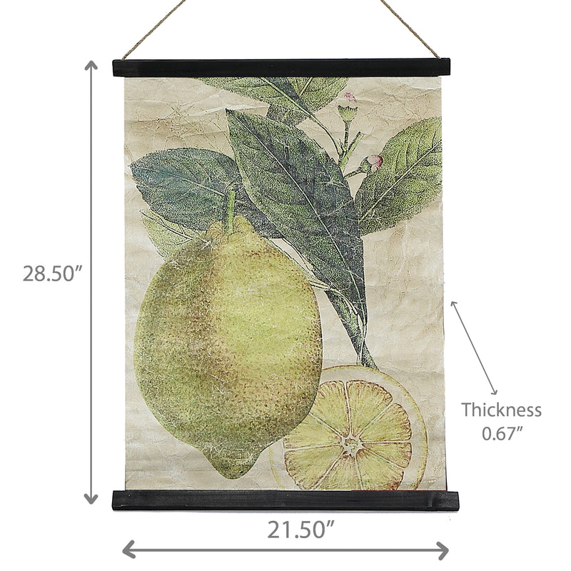 Crinkle Paper Wall Hanger Lemon