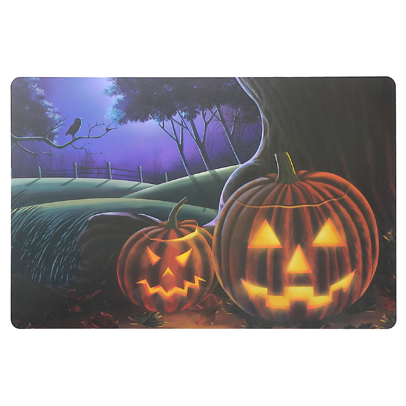 Pp Reversible Placemat Jack-O'-Lantern - Set of 12