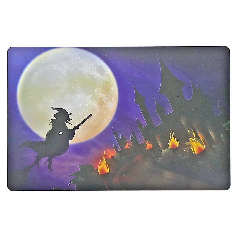 Pp Reversible Placemat Witch and Pumpkin - Set of 12