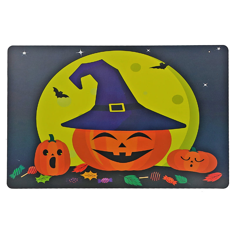 Pp Reversible Placemat Witch and Pumpkin - Set of 12