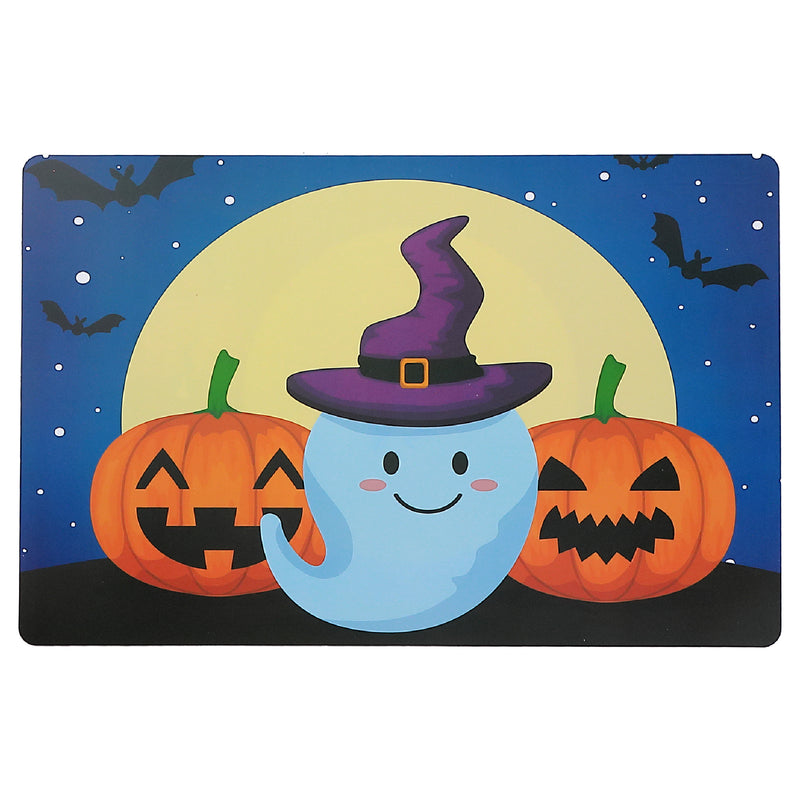 Pp Reversible Placemat Ghost and Witch - Set of 12