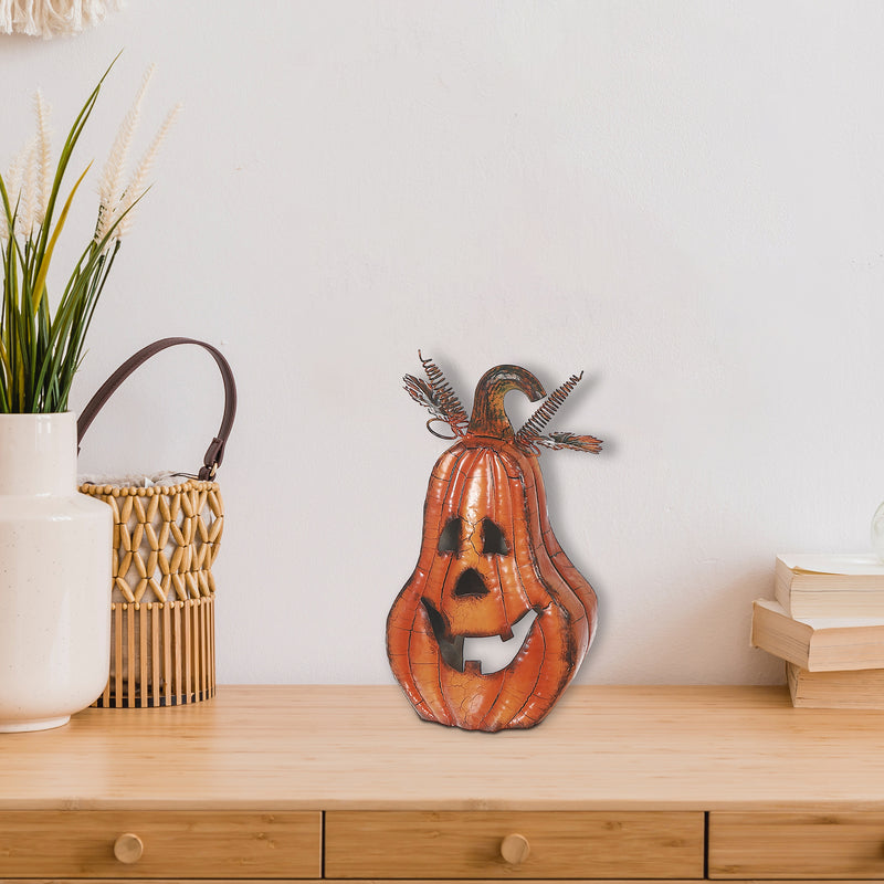 Metal Halloween Pumpkin Decor