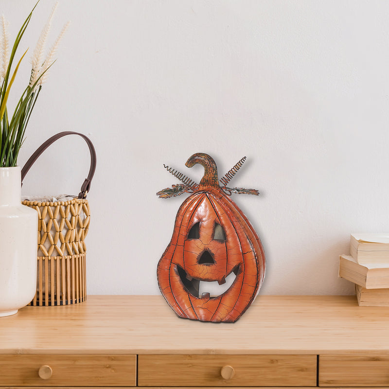 Metal Halloween Pumpkin Decor