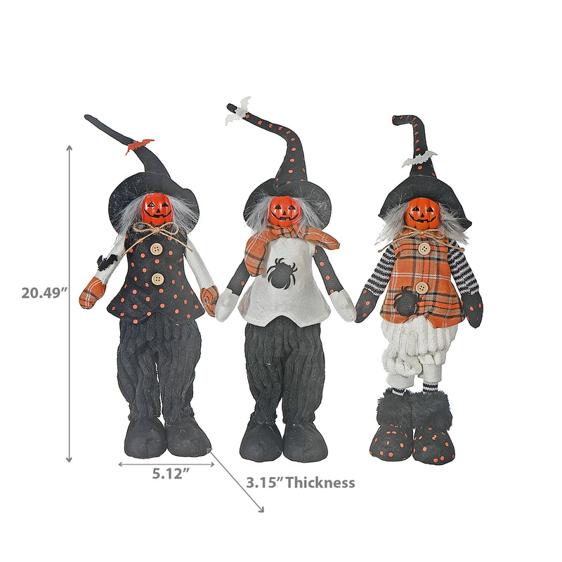 Cotton Standing Witch - Set of 3