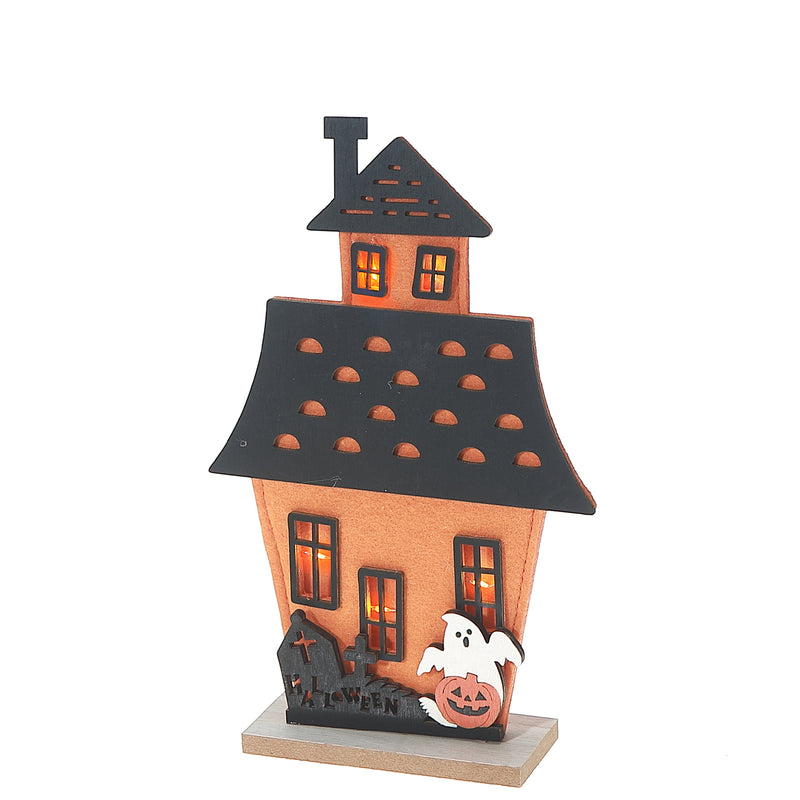 Ghost And Haunted Felt House Decor Large