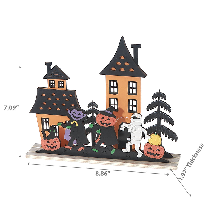 House With Trick Or Treating Decor