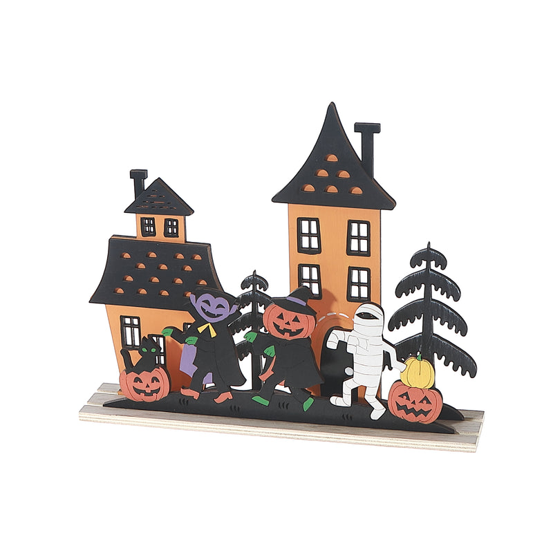 House With Trick Or Treating Decor