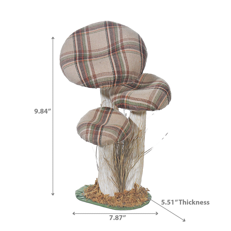 Plaid Mushroom Stand