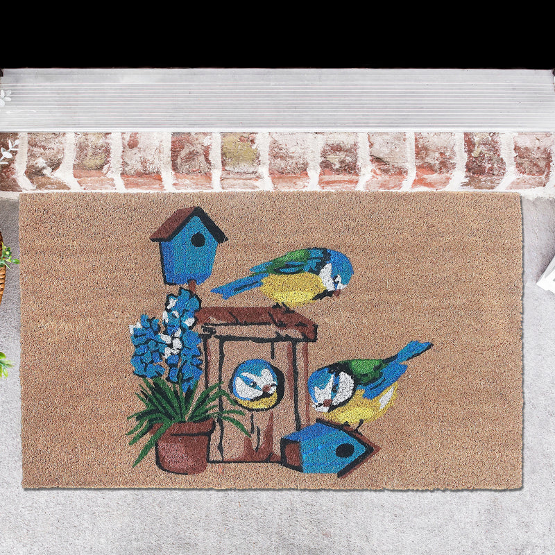 Coir Door Mat Bird House 18 X 30