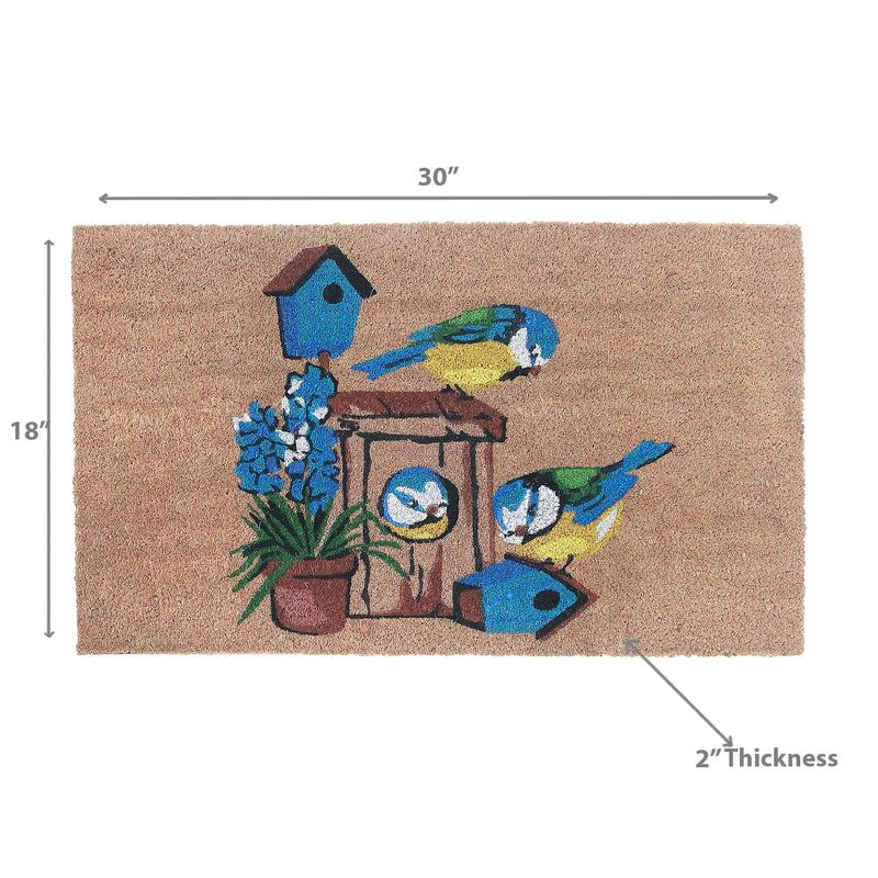 Coir Door Mat Bird House 18 X 30