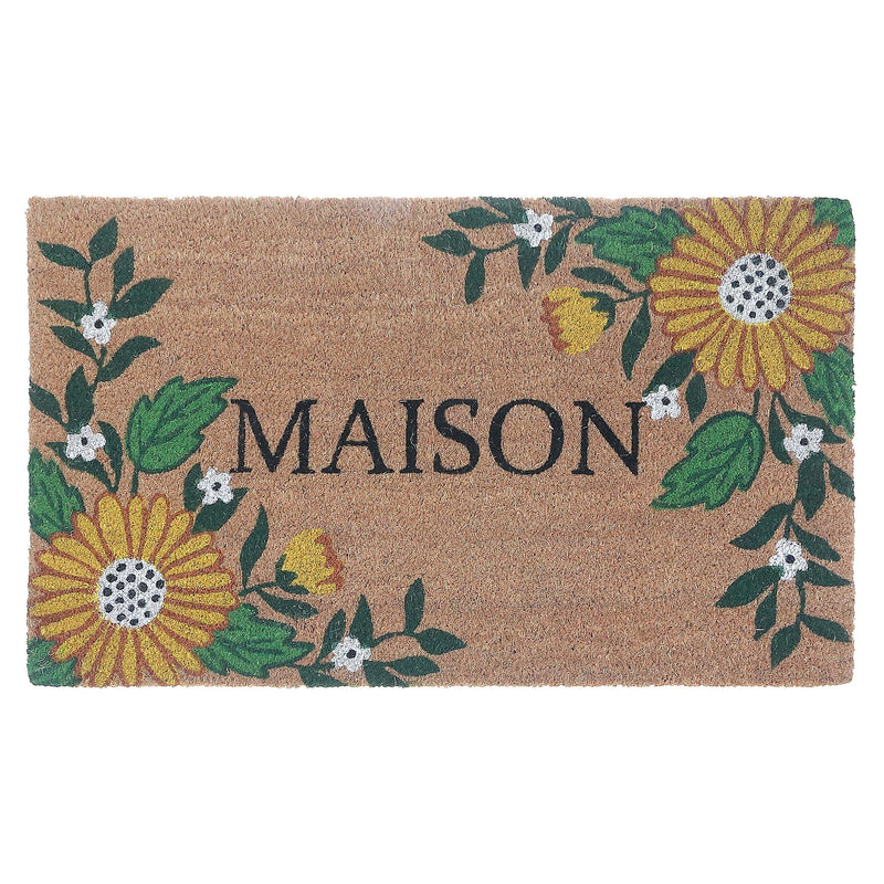 Coir Door Mat Sunflower Maison 18 X 30